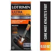 Lotrimin Ultra 1 Week Athlete's Foot Treatment Antifungal Cream, 15G Tube